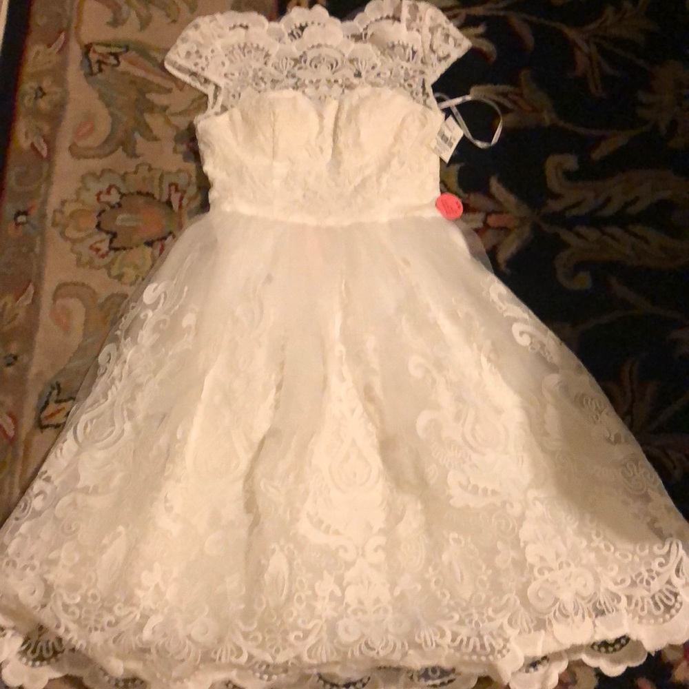 White formal dress